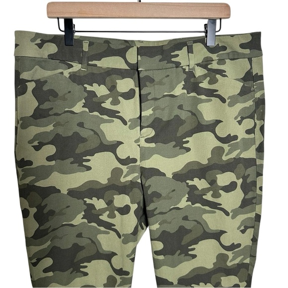 Old Navy Pixie Pants Sz 16 High Rise Skinny Leg Secret Slim Pockets Olive Green - Picture 3 of 11